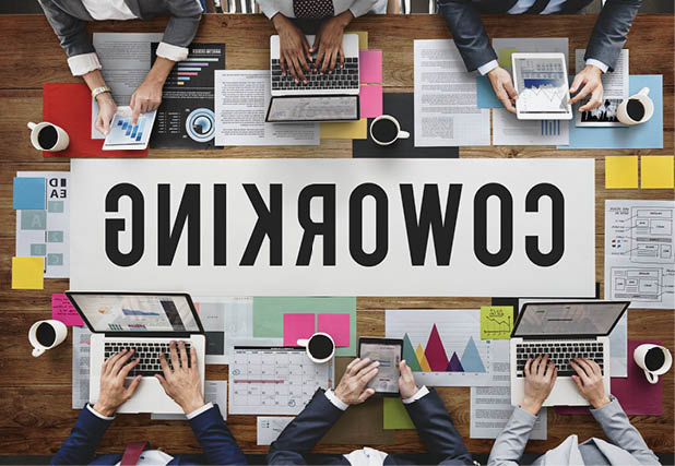 Coworking Space Community Business Start-up Concept